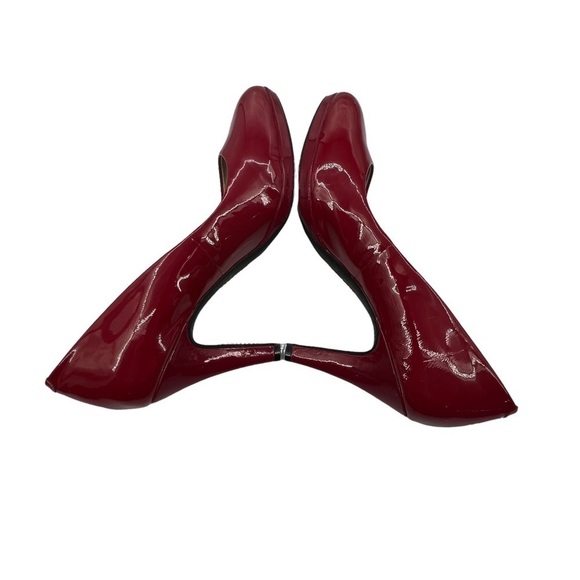 Anne Klein Red Patent Aklolana Heels Size 9 1/2 Women’s - Picture 6 of 8
